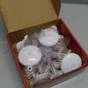 [Timer] Christmas Window Decorations, 3 Pack Snowflake Christmas Window Lights with Suction Cup, Hanging LED Battery Operated Xmas Lights Indoor Outdoor Xmas Tree Fireplace Home Party Decor - While (White)