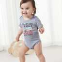 Loveternal Neutral Baby Girls Boys Cotton Romper Cute Saying Newborn Clothes 0-12 Months (Gray-22)
