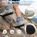 FEETCITY Wide Kids Barefoot Shoes Boys Girls Anti-Slip Kids Sport Sneakers Hiking Shoes Breathable Tennis Sneakers for Little Big Kid, Size 33