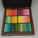 Artecho Oil Pastels Set of 120 Colors Wooden Box, Soft Oil Pastels for Art Painting, Drawing, Blending, Ideal Gift Choice for Everyone (10 x 70 mm)