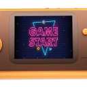 Handheld Retro Game Console Built-in 400 Games, Travel-Friendly Gaming Console with Long Battery Life, Plug and Play Video Game Console for Kids Adults, Birthday for Boy Girl (Orange)