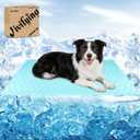 Vivifying Cooling Mat for Dogs, 40" x 30" Waterproof Reversible Dog Cooling Mat with Ice Silk, Thick & Durable Summer Blanket for Sofa, Bed, Crate, Car Seat (Blue)