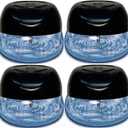 Bluonics 4-Pack Fresh Aire Water Based Revitalizer. Black Color with 7 LED Color Changing Lights White Noise Machine Use Essential Oils and Fragrances