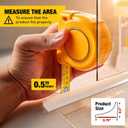 Shower Threshold Water Dam Barrier 39" - White Collapsible Shower Water Blocker - Guard for Walk in Shower - Water Guard Stopper for Floor - Shower Door Water Blocker by Hippo Dam