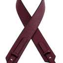 MOISTRI Grain Leather Purse Strap Adjustable Crossbody Replacement Straps for Handbags Monk Head Screws Detachable Silver Clasps Short Burgundy Red