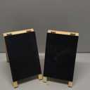 2 Pack Mini Chalkboard Easel Signs for Tabletop Decorations, Restaurant Food Display, Message Boards, Small Business, Wedding, Catering Events, Coffee Shop (4.5x7.5 in)