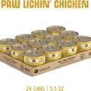 Weruva Classic Cat Food, Paw Lickin Chicken with Chicken Breast in Gravy, 5.5oz Can (Pack of 24) (EXP 04/30/29)