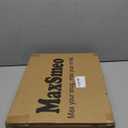 MaxSmeo Nightstand, Mid Century Modern Side Table Bedroom with Storage, Small End Bedside Table with Solid Wood Legs for Living Room, Office Small Spaces (Black)