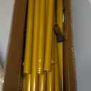 Metal Wedding Arch Backdrop Stand 6.6x3.3 FT Gold Square Balloon Arch Frame for Wedding, Birthday Party, Baby Shower Ceremony Decoration