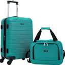 Wrangler Smart Spinner Hardside Luggage, 2 Piece Set, Teal