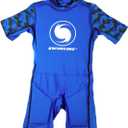 SWIMLINE Buoyant Zip-Up Swim Trainer Vest  Floating Life Jacket Suit for Children Ages 4+, Large 40-55 lbs, Boys, Blue