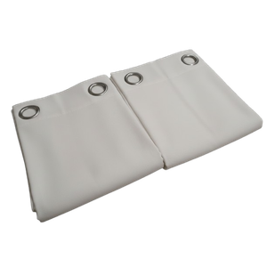 2pcs White Sheer Window Curtains Panels Opaque White 41" x 42"