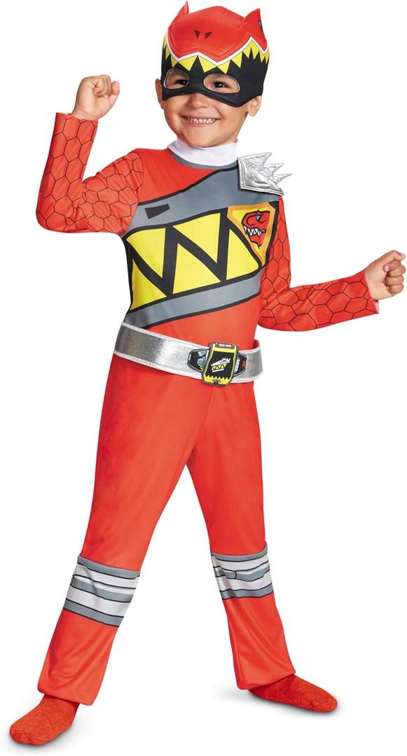 Boy's Red Ranger Dino Charge Costume (3T-4T)