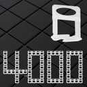 500pcs Medium Size Tile Leveling Spacer Set - Rustproof Tile Leveling System for Bathroom & Kitchen Tile Installation (Fits 1/8" Grout Lines)