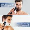 Electric Razor for Men, Men's Rotary Shavers, Waterproof,Wet and Dry Rechargeable Electric Shaver for Men's Faces with a Cordless and Floating Head, Portable Travel Razor,an Ideal Gift for Men