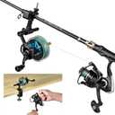 PLUSINNO Fishing Line Spooler with Unwinding Function, Versatile Spooling Station for Both Thick & Thin Rods, Works with Spinning & Cast Reels Without Line Twist