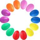 Augshy 14 PCS Egg Shakers Percussion Musical Egg Maracas Easter Egg Kids Toys (Plastic)