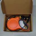 Fida Retractable Dog Leash, 10ft Heavy Duty Pet Walking Leash for X-Small Dogs or Cat up to 18 lbs, Tangle Free. One-Hand Brake (X-Small, Orange)