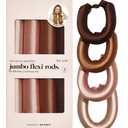 Kitsch Satin Hair Curlers, Heatless Curling Rod - Jumbo Flexi Rod, Heatless Hair Curler - Hair Curlers to Sleep In - No Heat Overnight Curls - For All Hair Types and Texture - 4pcs Rosewood (4 Count (Pack of 1))