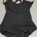 SHAPSHE Women's Tummy Control Swimsuit One Piece Slimming Bathing Suit Cutout Tie Knot Front Bikini Push Up Swimwear (Medium, Black)