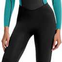 KMT Women Wetsuit, Womens 3/2mm Wetsuits Full Upgrade CR Neoprene Wet Suits Back Zipper 8