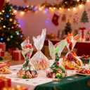 5 x DANHMAO 48 Pcs Christmas Cellophane Cookie Tray Bags Clear Cello Tray Bag 15.5 x 18 Christmas Cookie Bags with Twist-Ties for Xmas Party Favors, Baking Gifts & Family Gatherings