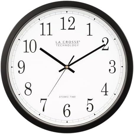La Crosse Technology Wall Clock, Plastic, 14-inch Dia. (WT-3143A) (WT-3143A-INT)