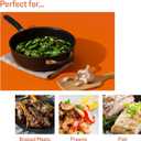 Meyer Nonstick Chef's Pan, 4.5 quart / 10" Induction Compatible Deep Chef Pan, Hard Anodized Nonstick, Dishwasher Safe, Oven Safe, Matte Black with Silicone Handles, Accent Series Cookware, 10 inch, 4.2 Quarts