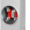 200 Amp Meter Socket, 4 Jaw Meter Base, 600V 3 Wire Ringless Type, with Horn Bypass Meter Cover Plate, Suitable for Overhead/Underground Feed