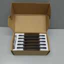 TUNNY 10 Pack Classic Solid Cabinet Handles-6.3"/160mm Screw Spacing Matte Black Furniture Hardware Handles for Bathroom Dresser Kitchen Cabinets Bedroom Cabinet Pulls