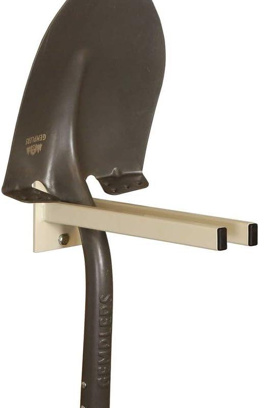 Gemplers Original Tool Rack for Shovels, Spades, Rakes, and Brooms, Black, Steel, 12 in L x 1-1/2 in W x 4-1/2 in H (Tan)