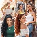 Claw Clip Grey White Ponytail Extension for Women Long Wavy Pony Tails Hair Extensions Fluffy Natural Looking 24 Inch hair extensions ponytail for Daily Use