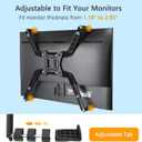 HUANUO Universal VESA Mount Adapter Kit, Non-VESA Adapter for 17 to 27 Inch Monitor Screens to 75x75 VESA Mount