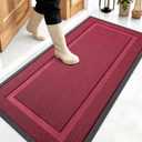 OLANLY Front Door Mat Outside 47x23, All-Season Heavy-Duty Rubber Doormat