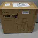 Qcen Juicer Machine, 800W Centrifugal Juicer Extractor with Wide Mouth 3” Feed Chute for Fruit Vegetable, Easy to Clean, Stainless Steel, BPA-free (Black)