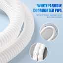 WPW10545278 W10137608 Dishwasher Drain Loop Hose with Check Valve Compatible with Whirlpool KitchenAid Replacement W10193583 W10195750 W10418848 W10418849 W10481093 W10545278 W10688890 AP6022802