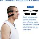 Nose Guard for Broken Nose Baseball Softball Basketball Face Mask Adjustable Face Shield Masks with Padding Nose Guard Protects Nose and Eye from Injury for Men and Women