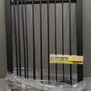 Cumbor 36" Extra Tall Baby Gate for Dogs and Kids with Wide 2-Way Door, 29.7"- 46" Width, and Auto Close Personal Safety for Babies and Pets, Fits Doorways, Stairs, and Entryways, Black (29.7-46"W x 36"H)