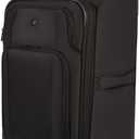 SwissGear Sion II Softside Expandable Luggage with Spinner Wheels, Black, Checked-Medium 24-Inch