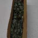 Winlyn 20 Pcs Mixed Artificial Oval Eucalyptus Leaves Bulk with White Seeds Stems and Spray for Vase Floral Wreath Bouquets Wedding Greenery Decoration