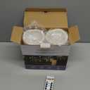 Homemory 8" x 4" Large Waterproof Outdoor Flameless Candles with Remote Control and Timer, Battery Operated Flickering LED Pillar Candles for Indoor Outdoor Lanterns, Porch, Long Lasting, Set of 2 (Ivory White)