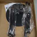 Wire Tree Christmas Metal Ornament Tree Black Wrought Iron Ornaments Display Stand Features Hooks Easy Assembly for Xmas Small Craft Items Hanging Decor