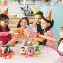 3 Tier Cardboard Cupcake Stand with Butterfly Decoration Assembled Dessert Stand for Birthday Parties Girls and Boys (2PCS)