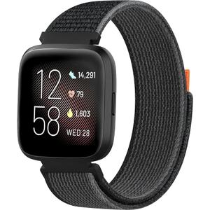 Vanjua Band for Fitbit Versa 2 Bands Women Men, Soft Nylon Adjustable Replacement Wristbands Sport Strap Compatible with Fitbit Versa 2 / Fitbit Versa/Versa Lite/Versa SE Smartwatch