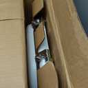 Mayfair Padded Toilet Seat with Chrome Hinges, Soft Vinyl over Wood Core Seat, Made in USA, Round, White (Elongated)