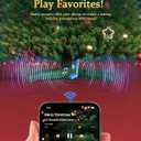 Patent Pending Musical Rotating Christmas Tree Stand, UL Certified Up to 9ft 120 lb Artificial Christmas Tree with Speaker, Spinning Stand with Remote, Fit for 1.25-2" in Tree Poles - 800W