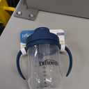 Dr. Brown's Milestones Baby's First Straw Cup, Training Cup with Weighted Straw, 9 oz/270 mL, BPA-free, 6m+, Dark Blue, 1-Pack