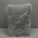 12 PACK Multi-Use Clear Plastic Storage Bins for Organizing w/Labels - Home, Kitchen, Pantry, Bathroom, Office, Cabinet Shelf Organizer Bins - SOHO Collection, RV, Fridge Organization Containers - L