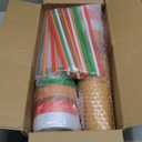 Christmas Plastic Cups with Lids and Straw Bulk 24 oz Xmas Disposable Tumblers Christmas Drinking Cups Santa Snowman Elk Thank You Gifts for Xmas Winter Coworkers Holiday Drinks (24 Pcs)