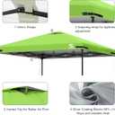 10x10 Pop Up Canopy Replacement Top Cover with Air Vent for Straight Leg Canopy Tent, Waterproof for Outdoor Garden Patio Camping Sun Shade (Neon Green)